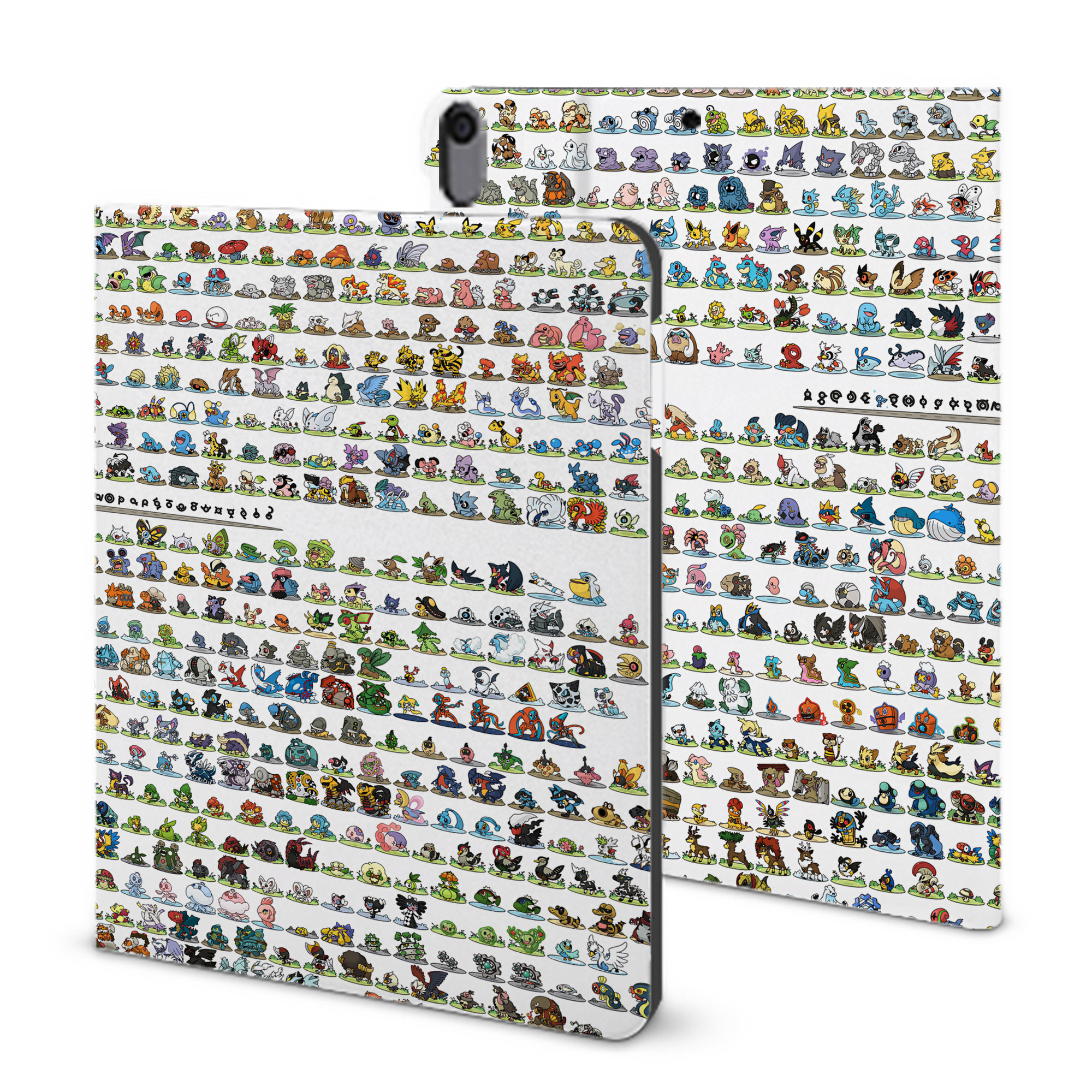（画像用） ポケットモンスター Pokémon IPad ケース ブック型 PUレザー TPU 耐衝撃 軽量 薄型 ペン収納なし 全面保護 IPad 各モデル対応